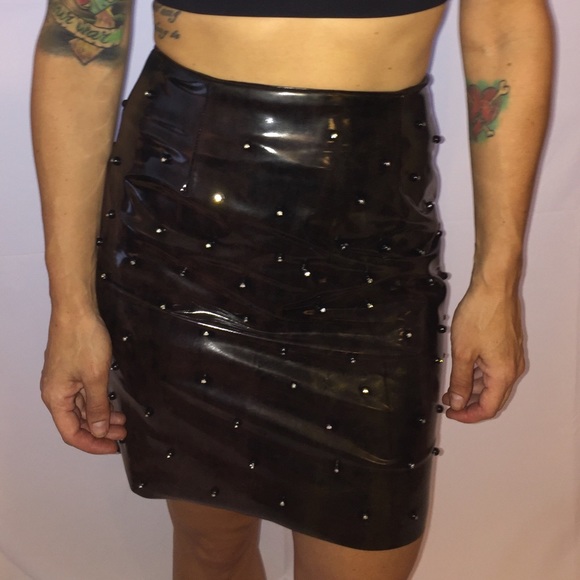 Kiki Riki Midnight Coquette Studded Skirt - Picture 1 of 5